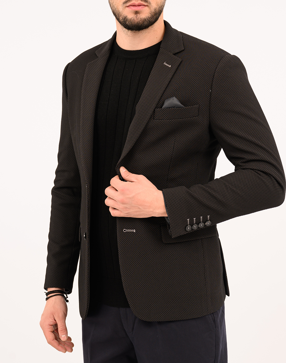 Pre End Pre End Hackett Blazer Ανδρας Ρουχα Πανωφορια Σακακια Jetblack Με Ελαστανσυνθετικο 03 100366 9070
