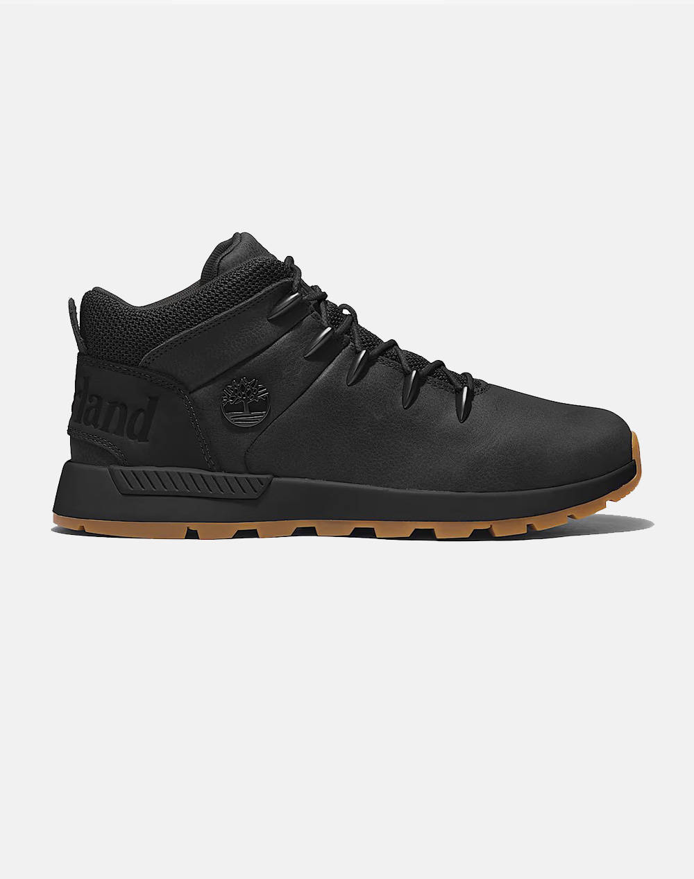 Timberland Sprint Trekker Mid Lace Up Sneaker Men Footwear Sneakers Black Leather,Fabric Tb0A2Pb4 015 Male Sneakers Black