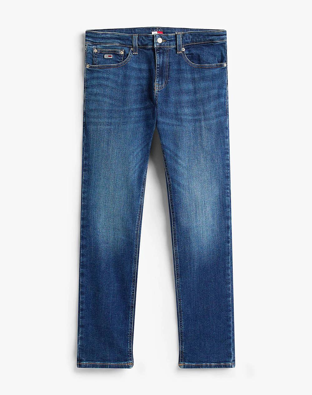 Tommy Jeans Scanton Slim Ai0255 Men Clothes Trousers Jeans Jeanblue Cotton,Elastic,Synthetic Dm0Dm21890 1Bk34 Male Jeans Blue