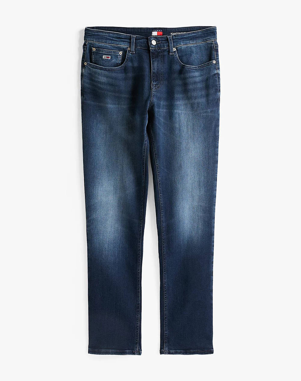 Tommy Jeans Scanton Slim Ai1264 Men Clothes Trousers Jeans Denimdarkblue Cotton,Elastic,Synthetic Dm0Dm21899 1Bk34 Male Jeans Blue
