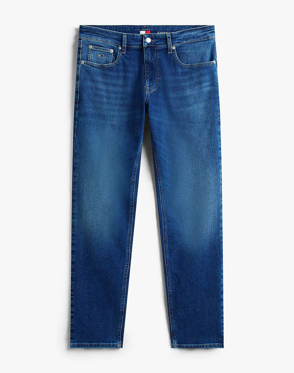 Tommy Jeans Scanton Slim Bi0252 Men Clothes Trousers Jeans Denimdarkblue Cotton,Elastic Dm0Dm22168 1Bk36 Male Jeans Blue
