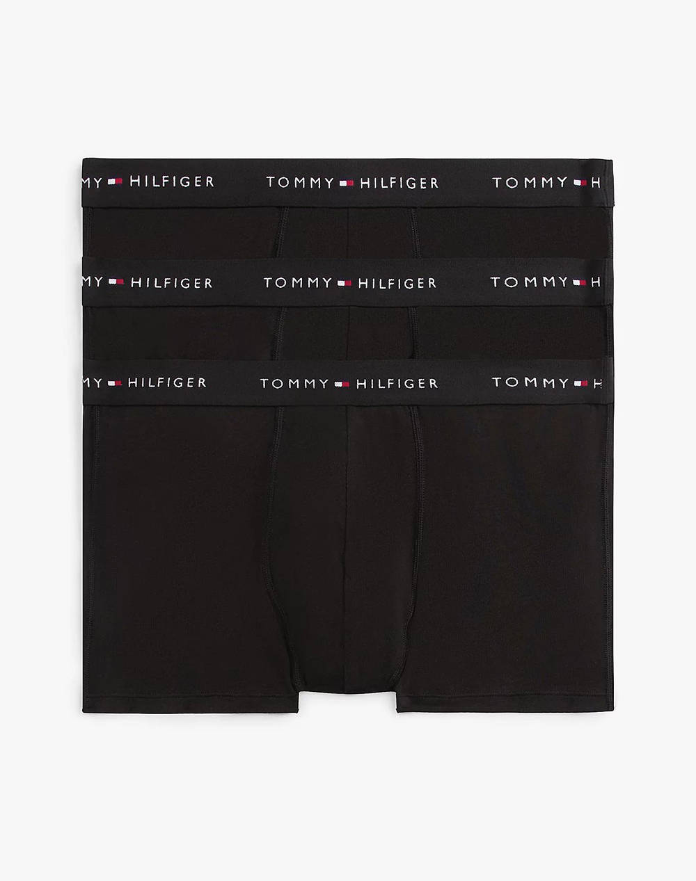 Tommy Hilfiger 3P Wb Trunk Men Underwear Briefs Boxer Briefs Black Cotton,Elastic Um0Um02763 0Sk Male Boxer Briefs Black
