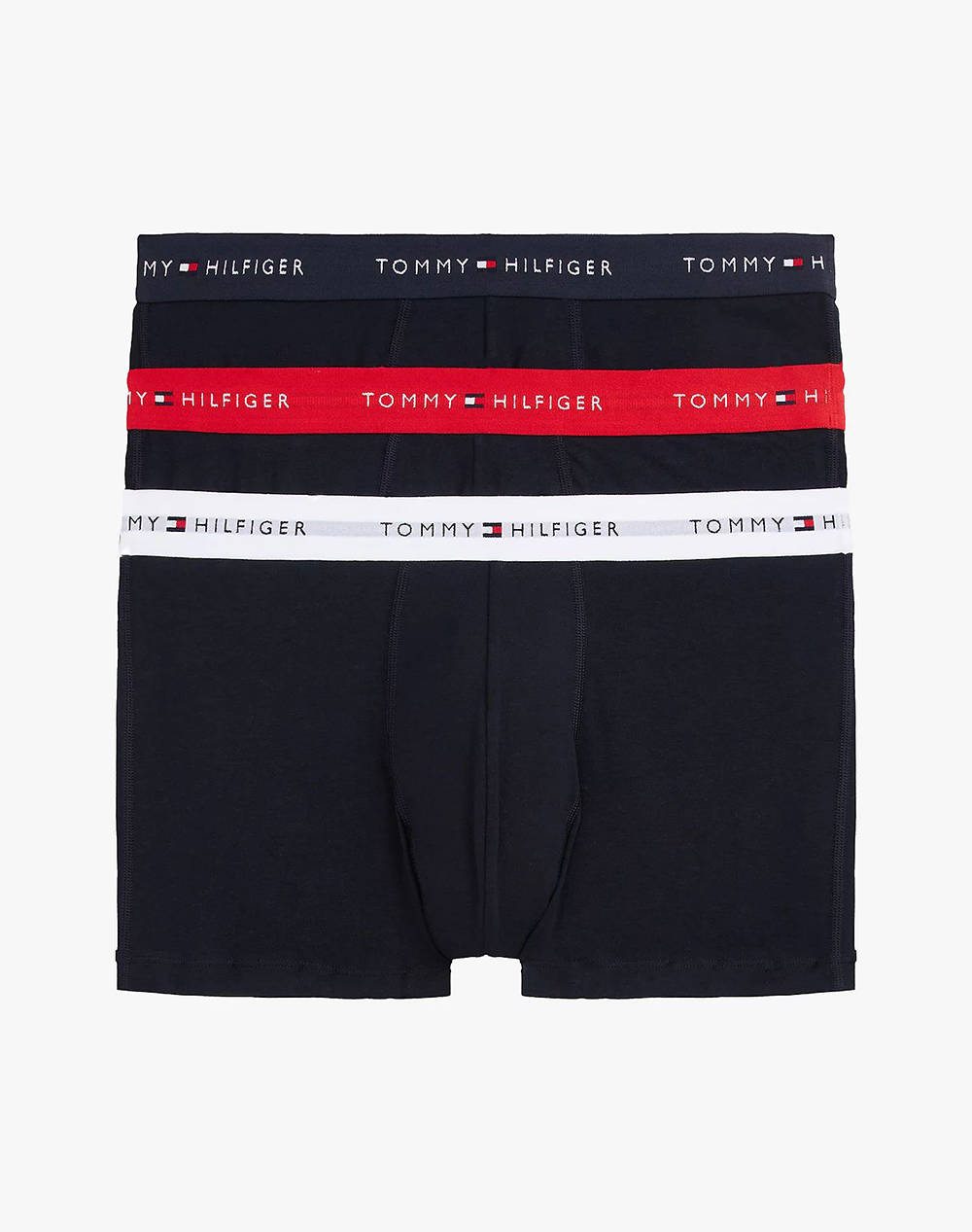 Tommy Hilfiger 3P Wb Trunk Men Underwear Briefs Boxer Briefs Red Cotton,Elastic Um0Um02763 0W3 Male Boxer Briefs