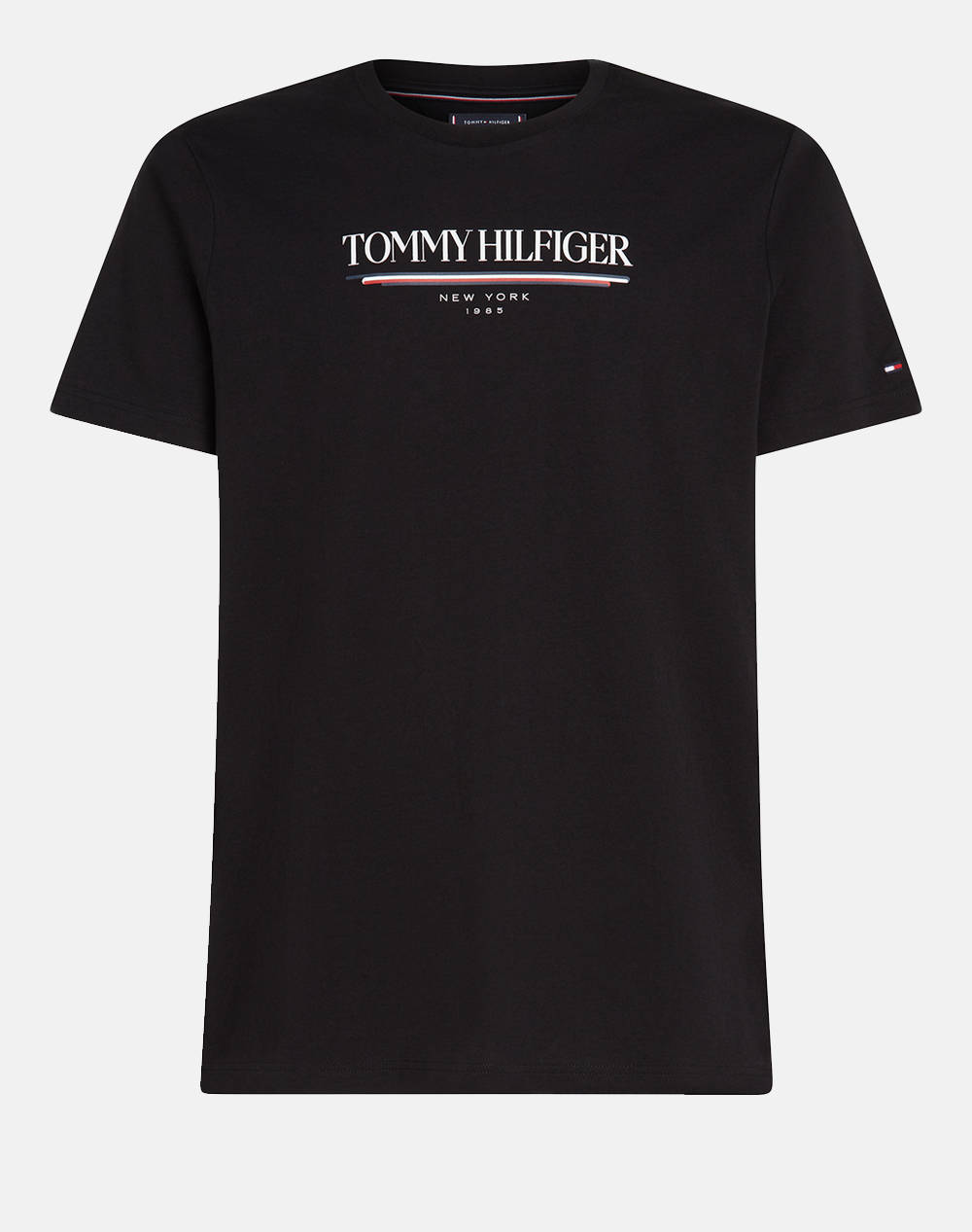 Tommy Hilfiger Brand Love Hilfiger Tee Men Clothes T Shirts & Sweatshirts T Shirts Black Cotton Mw0Mw40324 Bds Male T-Shirts Black