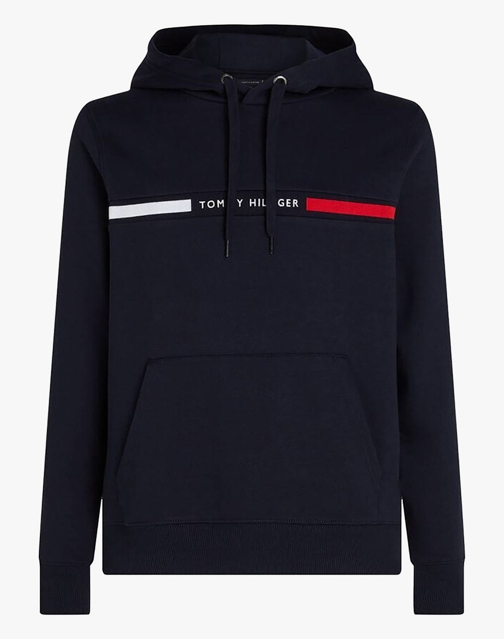 Tommy Hilfiger Hilfiger Chest Insert Hoody Men Clothes T Shirts & Sweatshirts Sweatshirts Darkblue Cotton,Synthetic Mw0Mw37361 Dw5 Male Sweatshirts