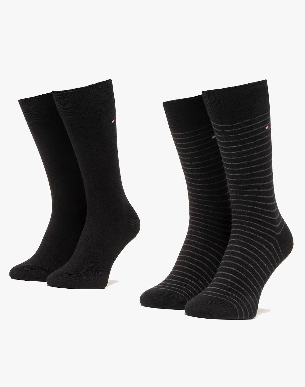 Tommy Hilfiger Th Men Small Stripe Sock 2P Men Accessories Socks Black Cotton,Elastic,Synthetic 100001496 200 Male Socks Black