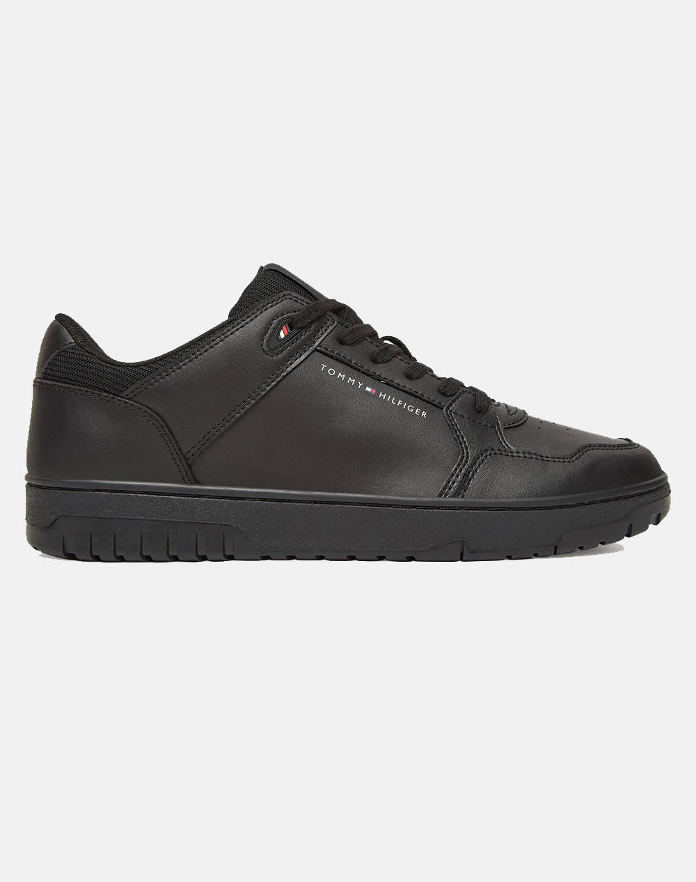 Tommy Hilfiger Th Basket Core Lite Lth Mix Men Sports Shoes Shoes Black Imitation Leather,Leather Fm0Fm05518 Bds Male Shoes Black