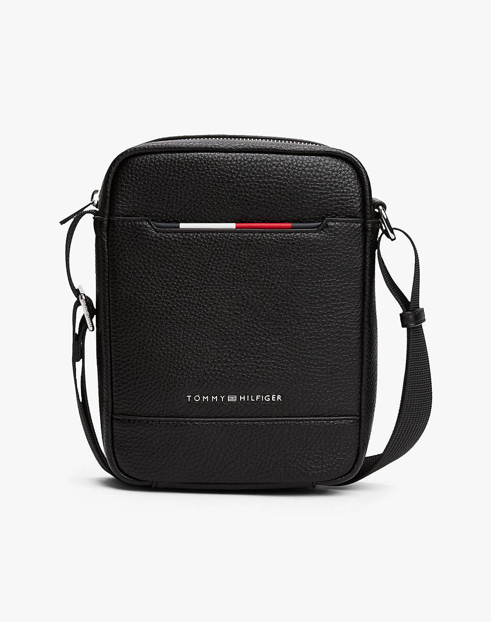 Tommy Hilfiger Th Central Mini Reporter (Dimensions: 16 X 6.5 X 20.5Cm.) Men Accessories Bags Black Imitation Leather Am0Am13486 Bds Male Bags Black