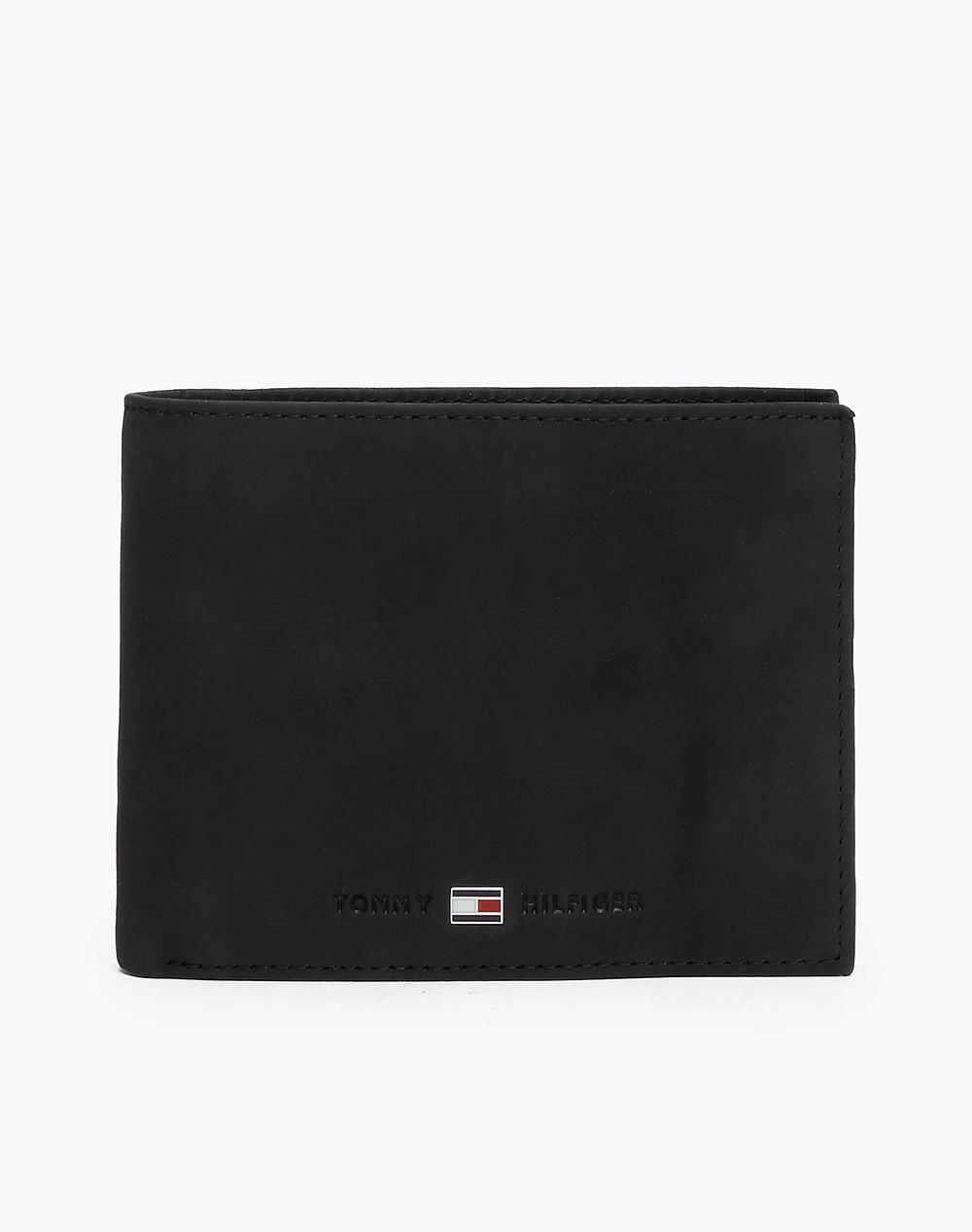 Tommy Hilfiger Johnson Trifold (Dimensions: 13 X 3 X 10Cm.) Men Accessories Wallets Black Leather Am0Am00665 002 Male Wallets Black