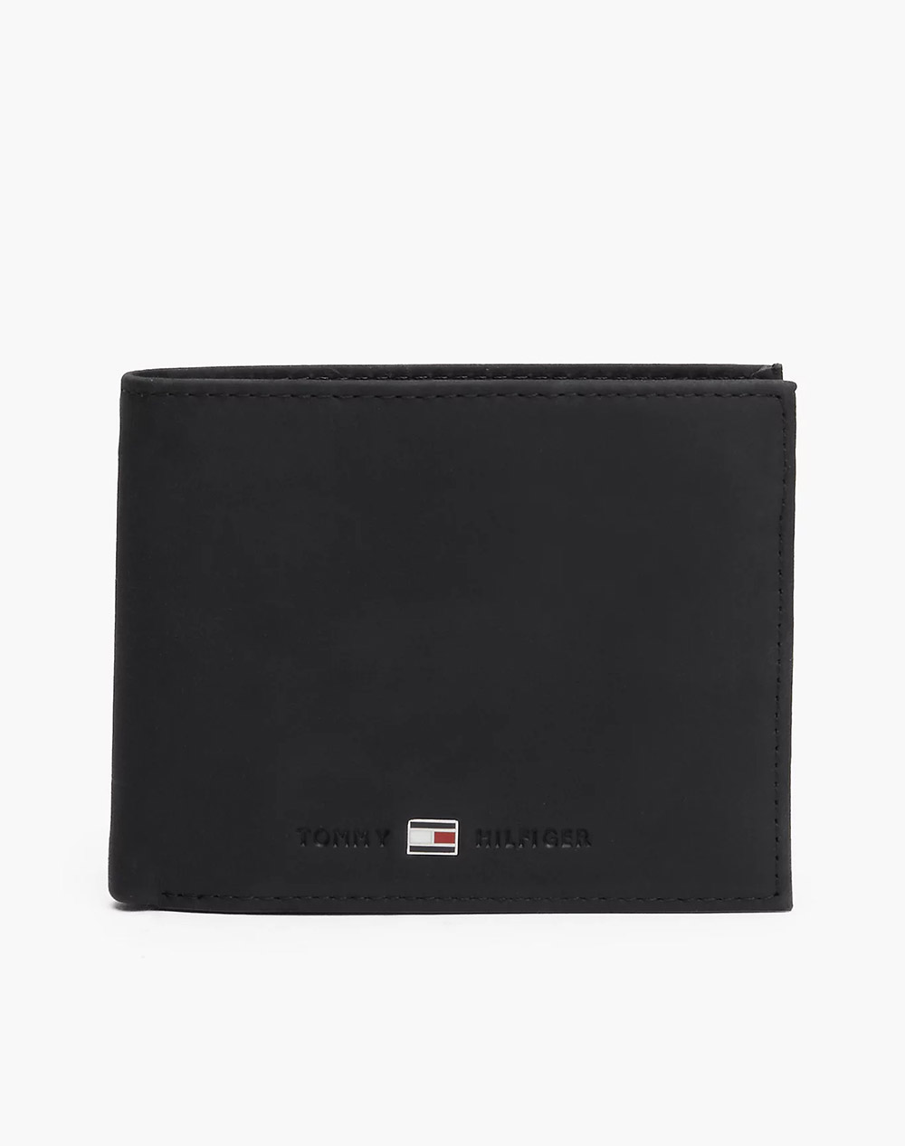 Tommy Hilfiger Johnson Cc Flap And Coin Pocket (Dimensions: 13 X 3 X 9.5Cm) Men Accessories Wallets Black Leather Am0Am00660 002 Male Wallets Black
