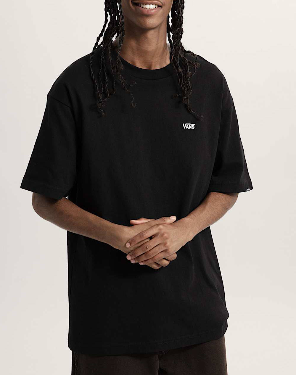 Men Clothes T Shirts & Sweatshirts T Shirts Black Cotton Vn000P1Pblk1 Vnblk Male T-Shirts Black