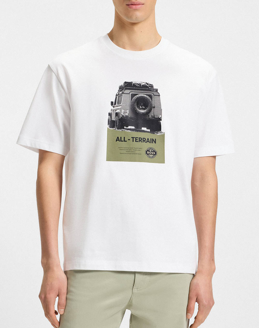 Boss Te_Wagon 10273657 01 Men Clothes T Shirts & Sweatshirts T Shirts White Cotton 50546958 100 Male T-Shirts