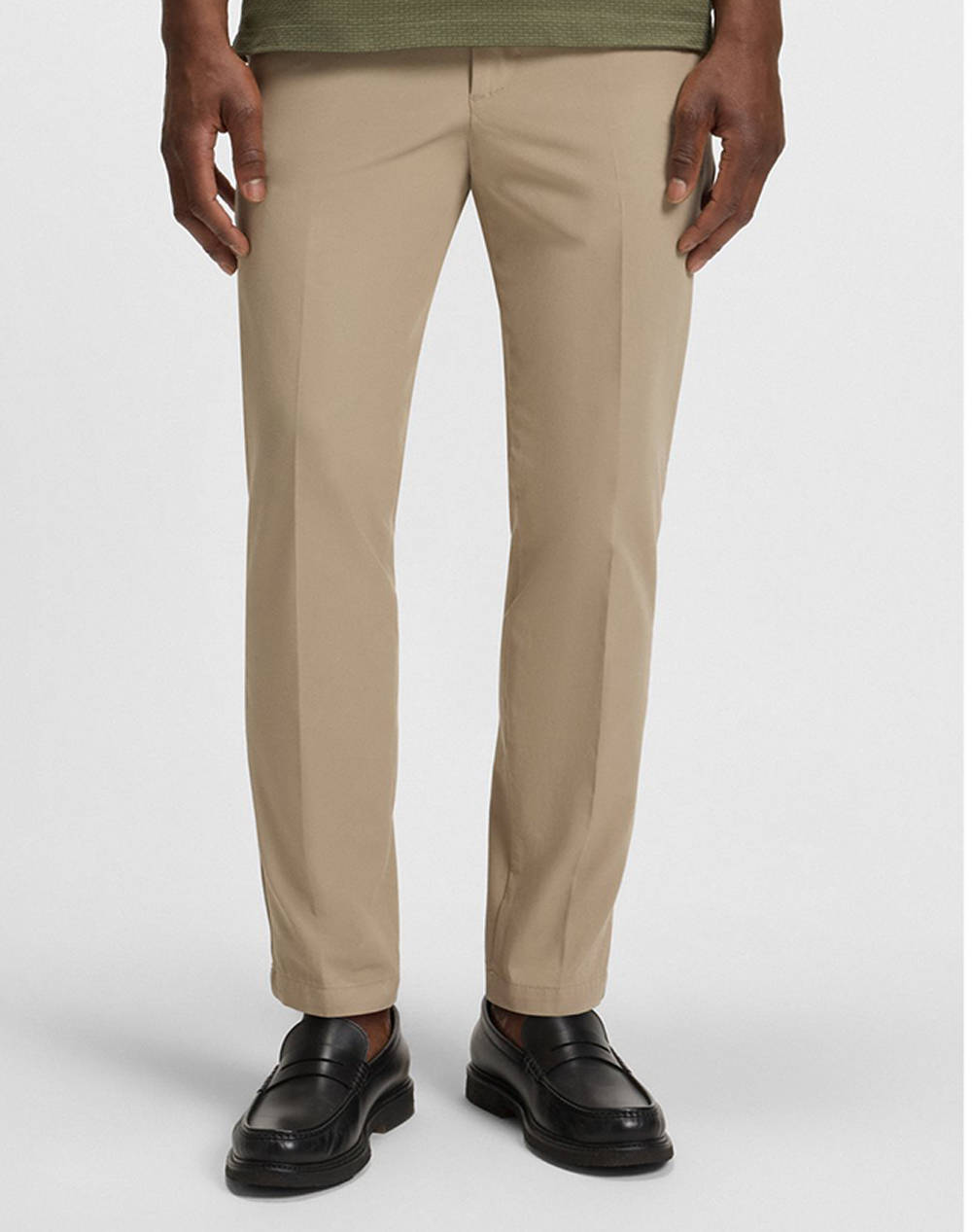 Boss P Kaiton1 Zip 10271527 01 Men Clothes Trousers Chinos Biege Cotton,Elastic,Synthetic 50543945 255 Male Chinos Biege