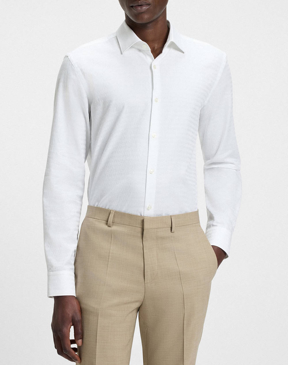 Hugo Kenno 10272831 01 Men Clothes Shirts White Cotton 50544934 199 Male Shirts