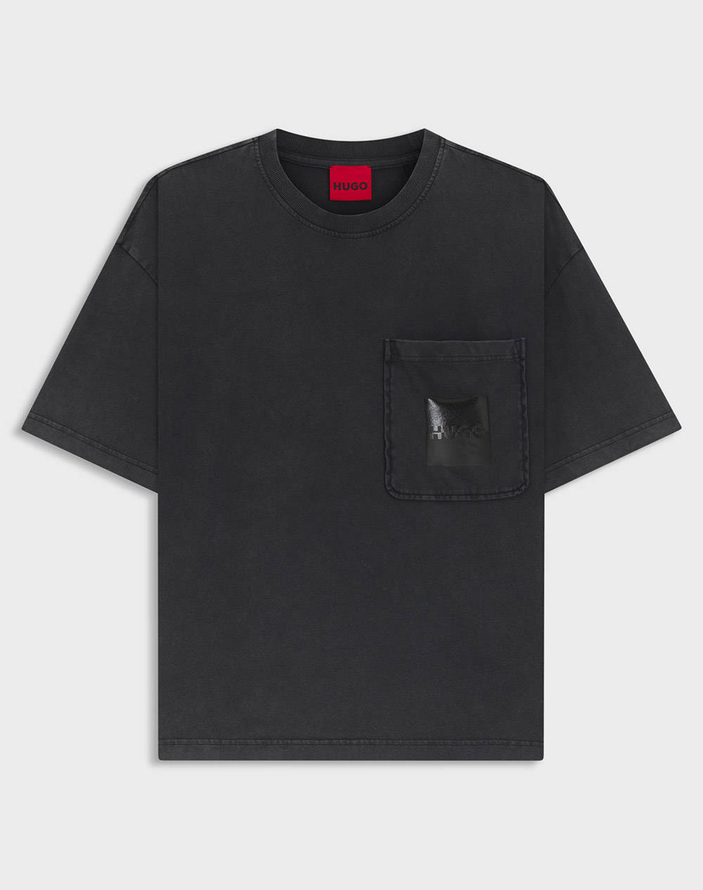 Hugo Darfel 10266060 01 Men Clothes T Shirts & Sweatshirts T Shirts Black Cotton 50542836 001 Male T-Shirts Black