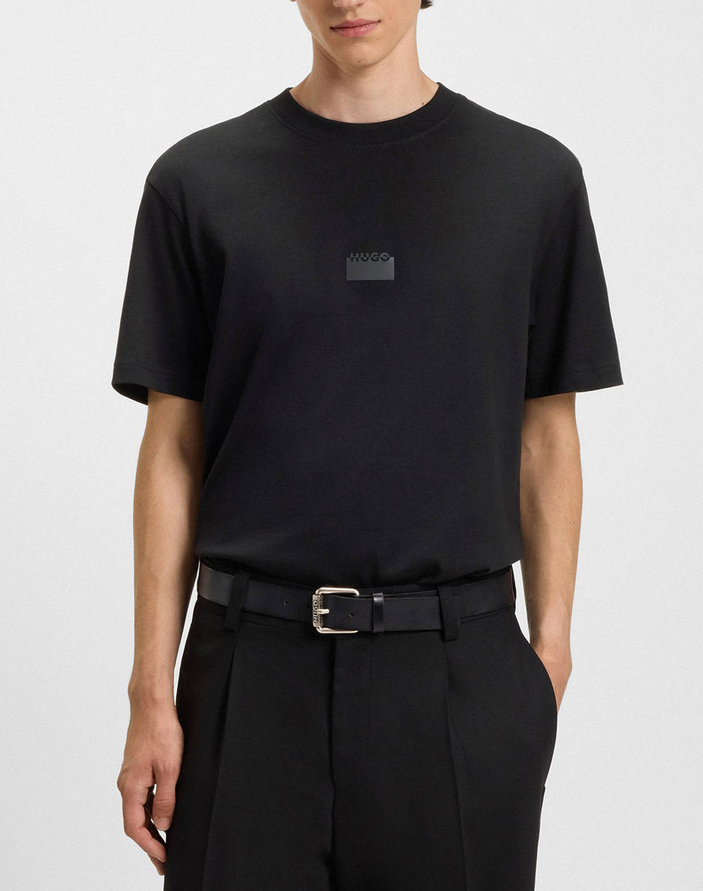 Men Clothes T Shirts & Sweatshirts T Shirts Black Cotton 50553367 001 Male T-Shirts Black