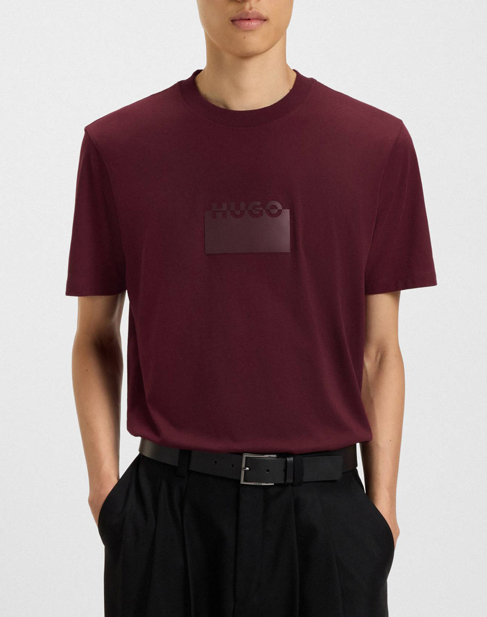 Men Clothes T Shirts & Sweatshirts T Shirts Darkred Cotton 50546867 602 Male T-Shirts