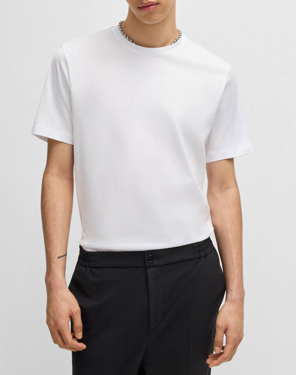 Men Clothes T Shirts & Sweatshirts T Shirts White Cotton 50542969 100 Male T-Shirts