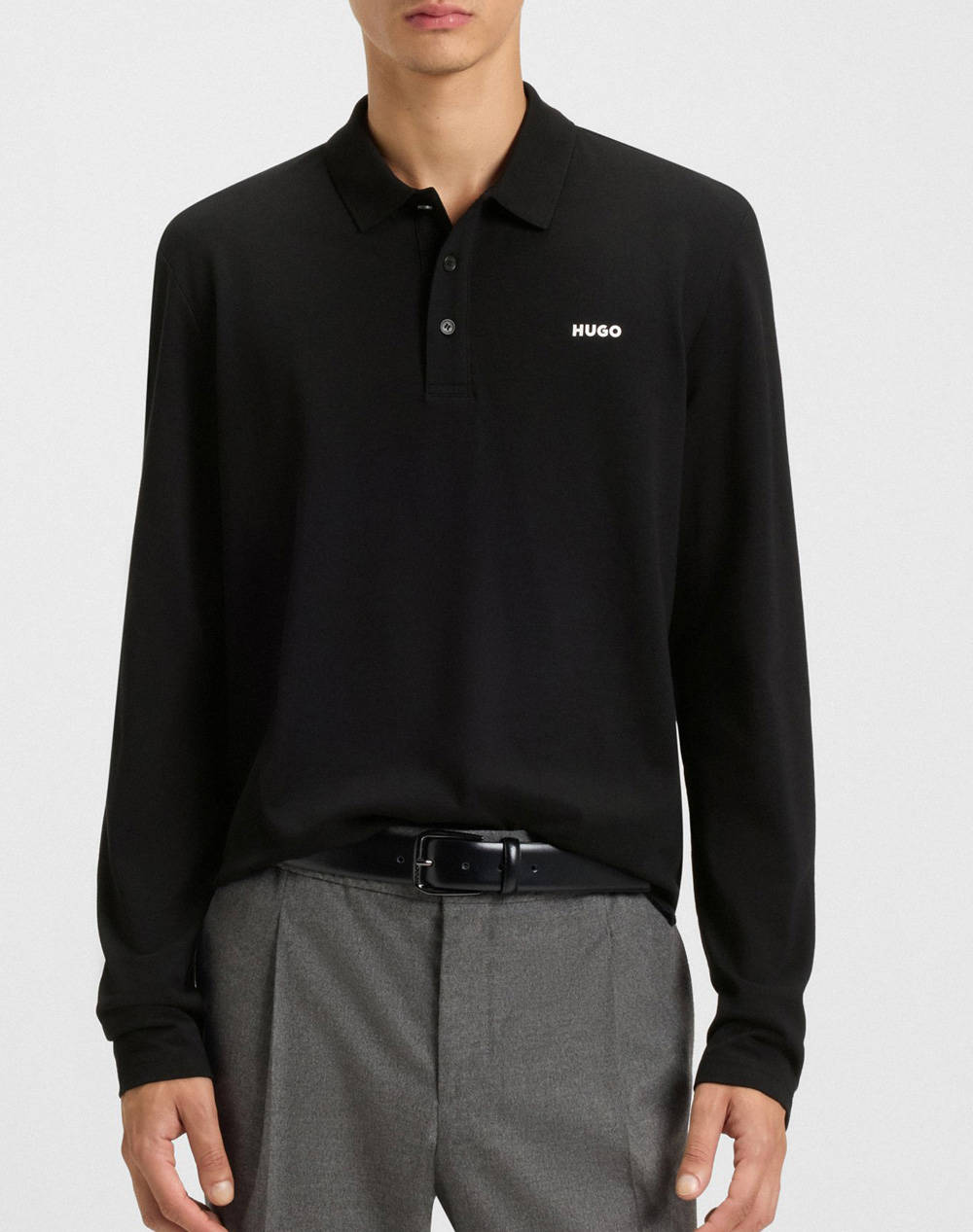 Men Clothes T Shirts & Sweatshirts Polo Black Cotton 50547358 001 Male Polo Black