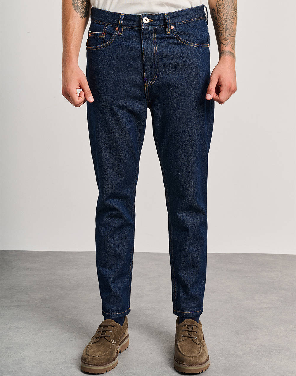 Staff Quote Man Pant Men Clothes Trousers Jeans Denimdarkblue Cotton 5 822.212.R0.054 .00 Male Jeans Blue