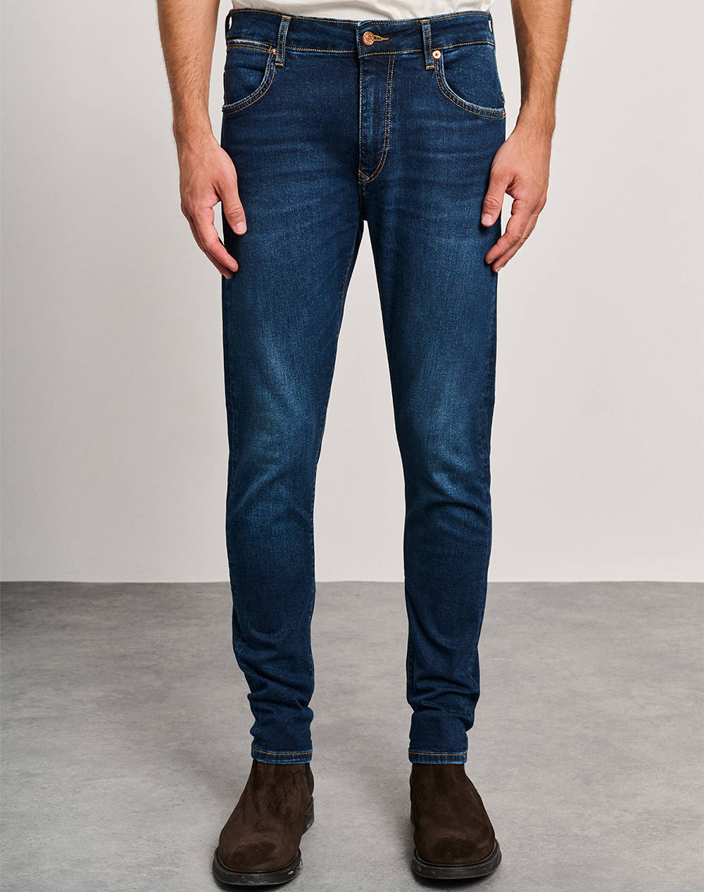 Staff Flexy Man Pants Men Clothes Trousers Jeans Denimdarkblue Cotton,Elastic 5 820.824.B1.054 .00 Male Jeans Blue