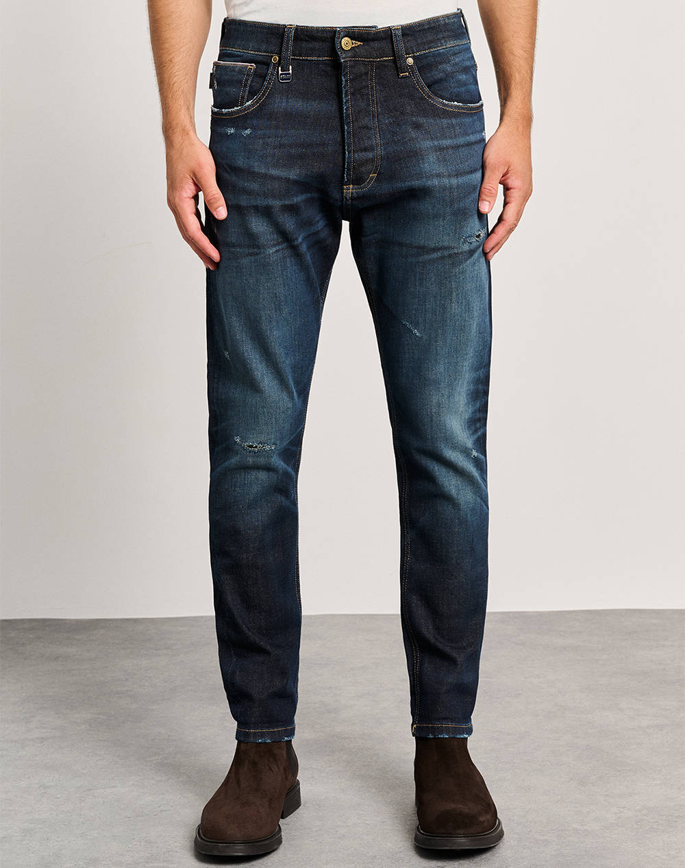 Staff Zero Man Pant Men Clothes Trousers Jeans Denimdarkblue Cotton,Elastic 5 819.447.S1.054 .00 Male Jeans Blue