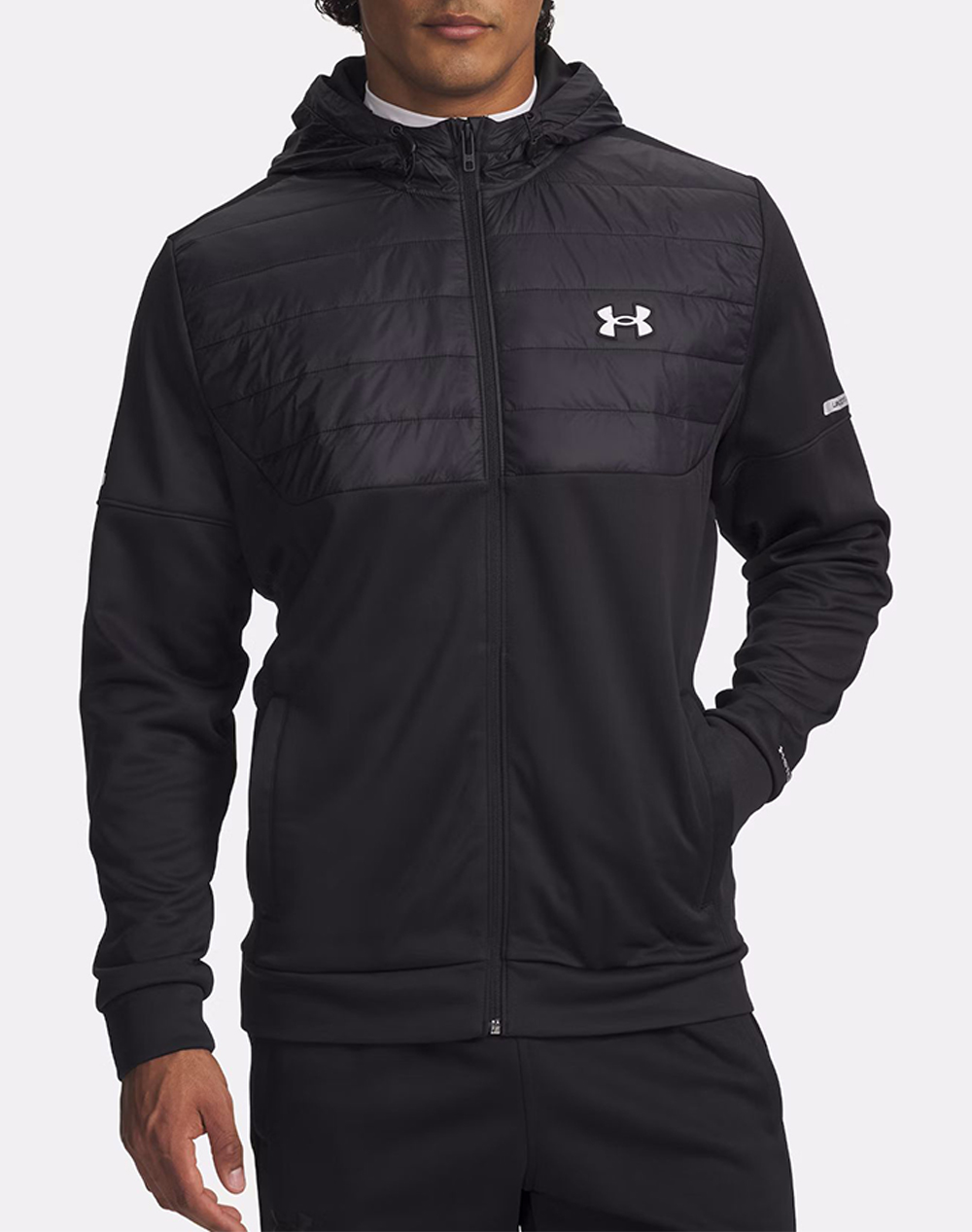 Under Armour Ua Armour Flc Pro Utility Fz Ανδρας Ρουχα Ζακετες Φουτερ Ζακετες Black Συνθετικο 6005617 001