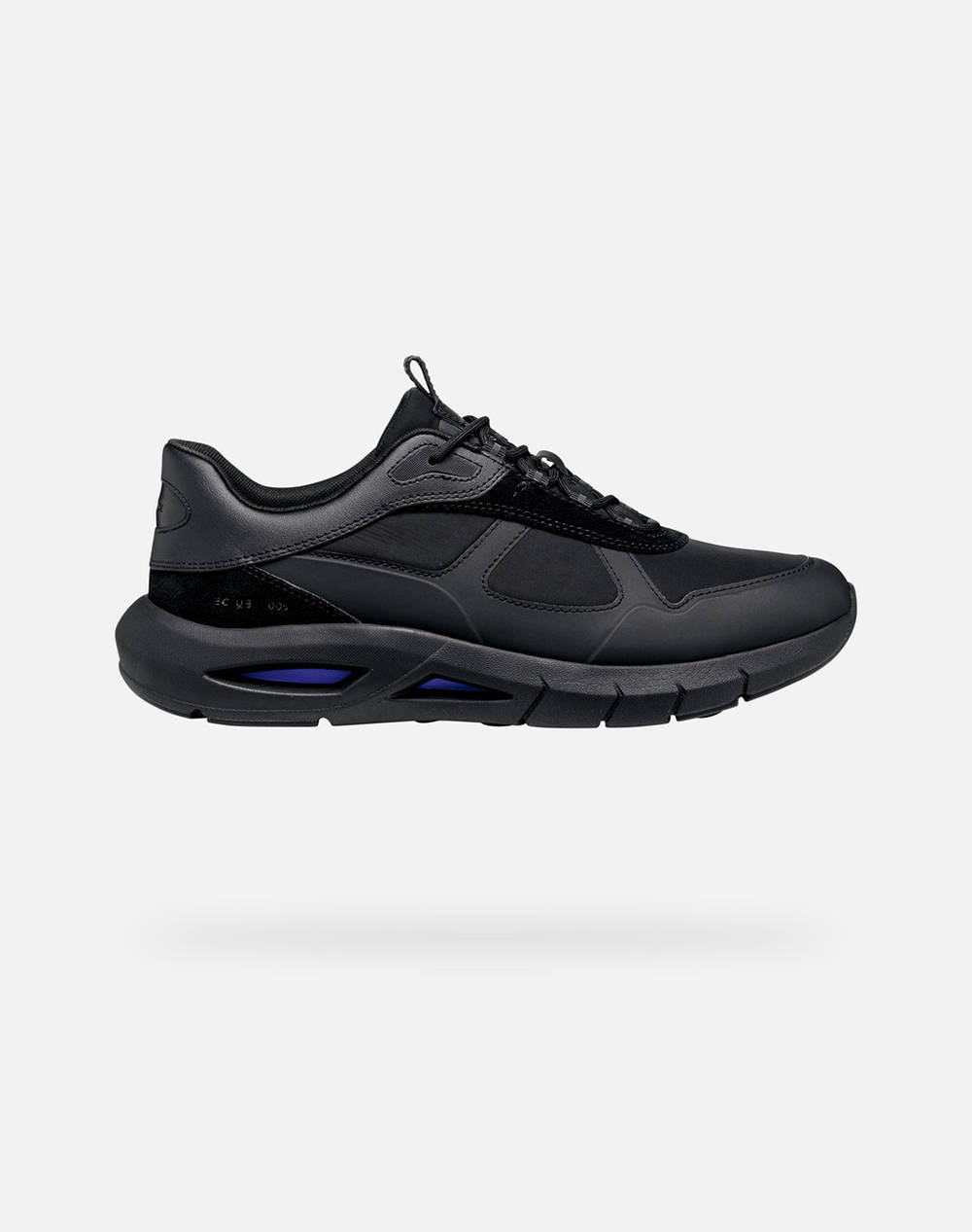 Geox U Spherica Ecub 5 Men Sports Shoes Shoes Black Leather,Synthetic,Fabric U56Mla07T22C9999 C9999 Male Shoes Black