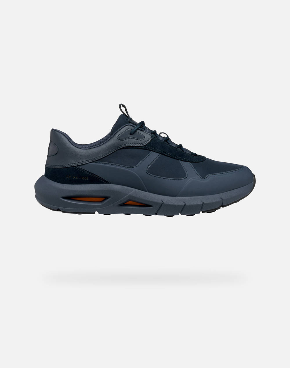 Geox U Spherica Ecub 5 Men Sports Shoes Shoes Navyblue Leather,Synthetic,Fabric U56Mla07T22C4002 C4002 Male Shoes Blue