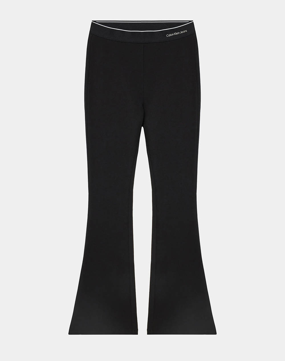 Calvin Klein Logo Tape Punto Pants Kids Girl Clothes Trousers Black Viscose,Elastic,Synthetic Ig0Ig02292 8Y 16Y Beh Female Trousers Black