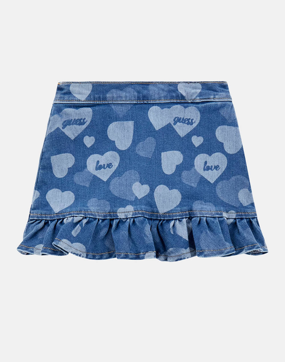 Guess Stretch Denim Skirt W/Laser Girl Skirt Kids Girl Clothes Skirts Jeanblue Cotton,Elastic,Synthetic K5Yd02D4Ca0 Ptgo Female Skirts Blue