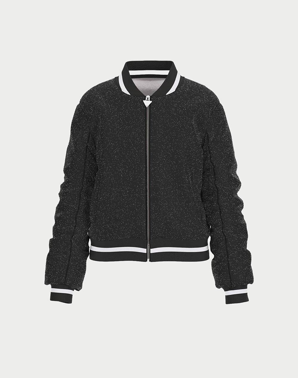 Guess Reversible Padded Ls Bomber Jacket Kids Girl Kids Girl Clothes Jackets Black Synthetic J5Yl00Wf250 Jblk Female Jackets Black