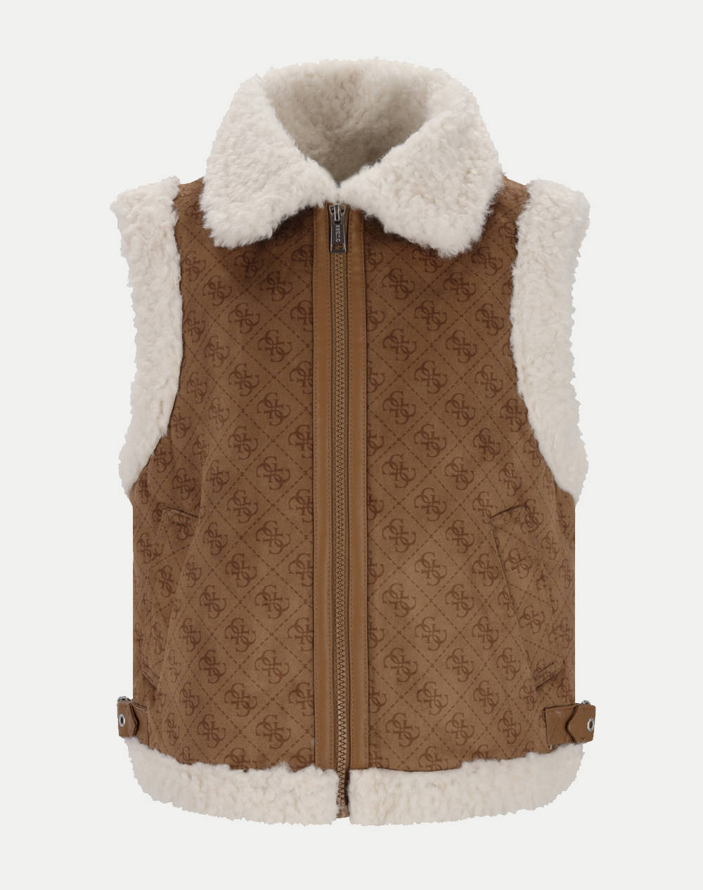 Kids Girl Clothes Vest Jackets Brown Synthetic J5Yn03Whgn0 P1Ej Female Vest Jackets Brown