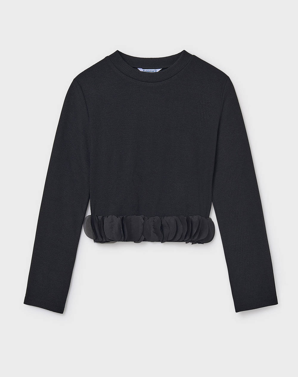 Mayoral Τοπ Πεταλα Παιδι Κοριτσι Ρουχα Μπλουζες Black Βισκοζσυνθετικο 07030 032 Για Κορίτσι