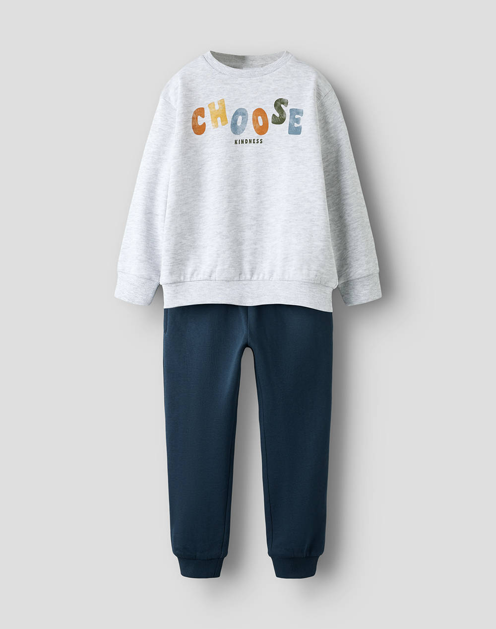 Name It Nmmobelix Sweat Set Bru Παιδι Αγορι Αθλητικα Σετ Lightgray Βαμβακι 13243523 Light Grey Melangewmidnightnavy Γιά Αγόρι