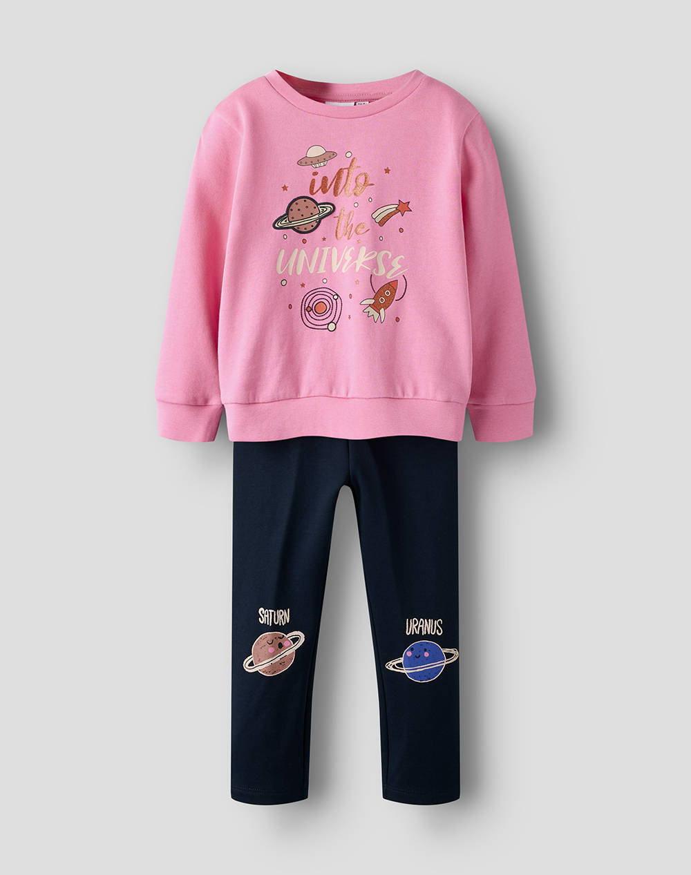 Name It Nmfoliana Sweat Set Bru Παιδι Κοριτσι Αθλητικα Σετ Pink Βαμβακι 13243527 Pink Cosmoswdarksapphireleggging Για Κορίτσι