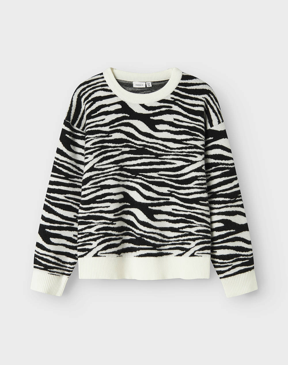 Name It Nkforkide Ls Knit Box Παιδι Κοριτσι Ρουχα Πουλοβερ Mixed Βισκοζσυνθετικο 13247669 Blackzebra Για Κορίτσι