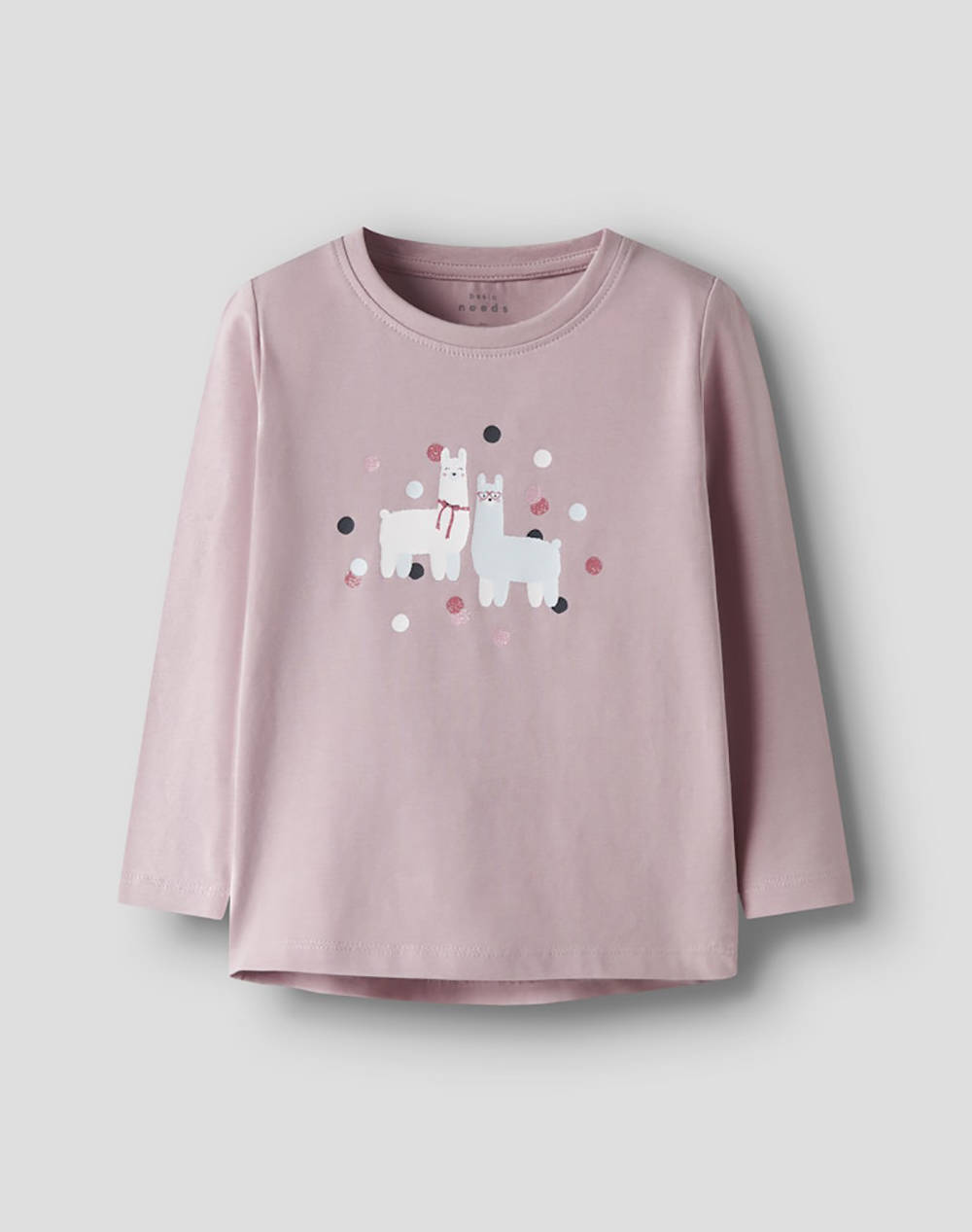 Name It Nmfvix Ls Top Kids Girl Clothes Shirts Lilac Cotton,Elastic 13224958 Burnished Lilaclama Female Shirts