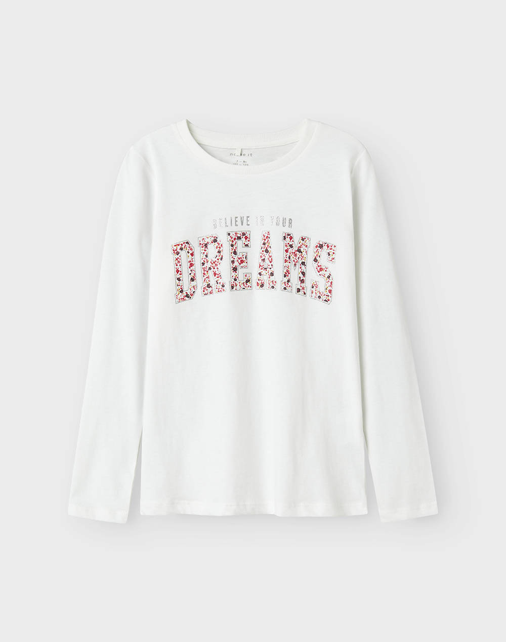 Name It Nkfkosa Ls Top Box Kids Girl Clothes Shirts White Cotton 13244716 Bright White Female Shirts