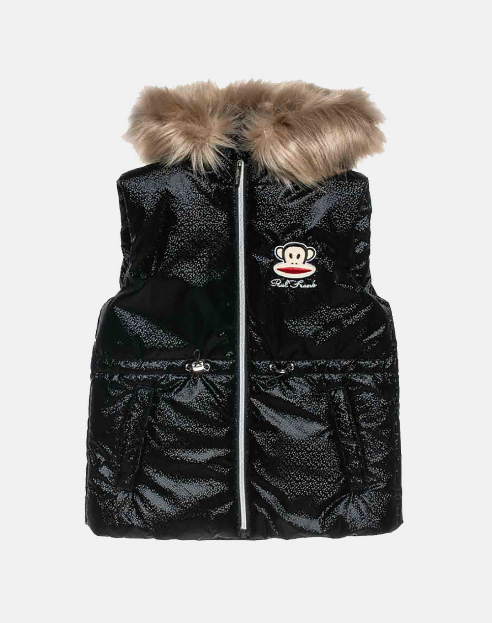 Alouette Vest Jacket Paul Frank Kids Girl Clothes Vest Jackets Black Synthetic 00152008 0013 Female Vest Jackets Black