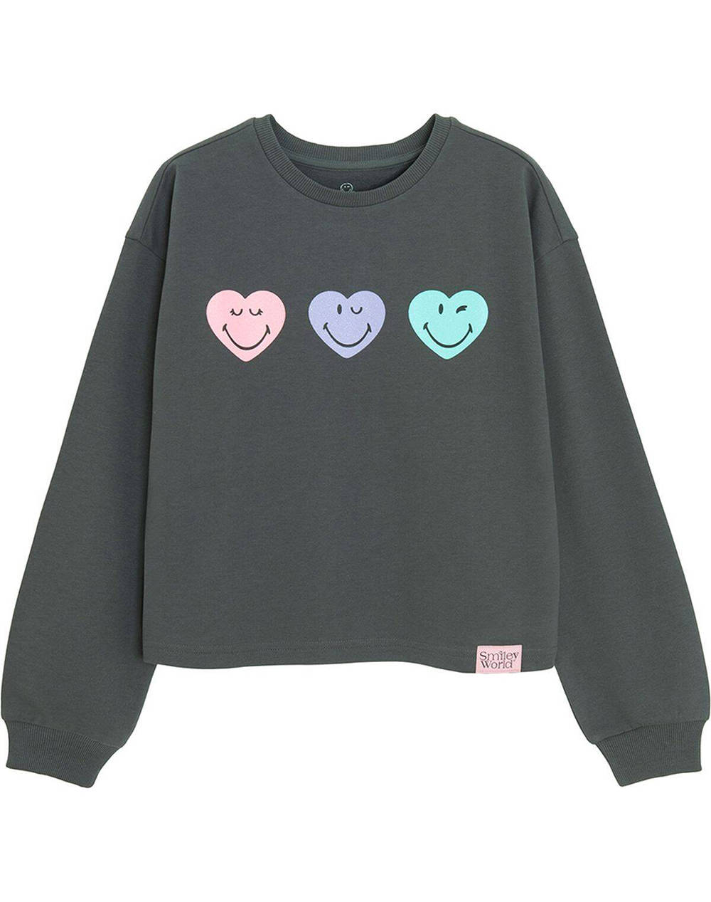 Cool Club Sweatshirt Girl Kids Girl Clothes Shirts Darkgray Cotton,Synthetic Lcg3121349 Grey Female Shirts