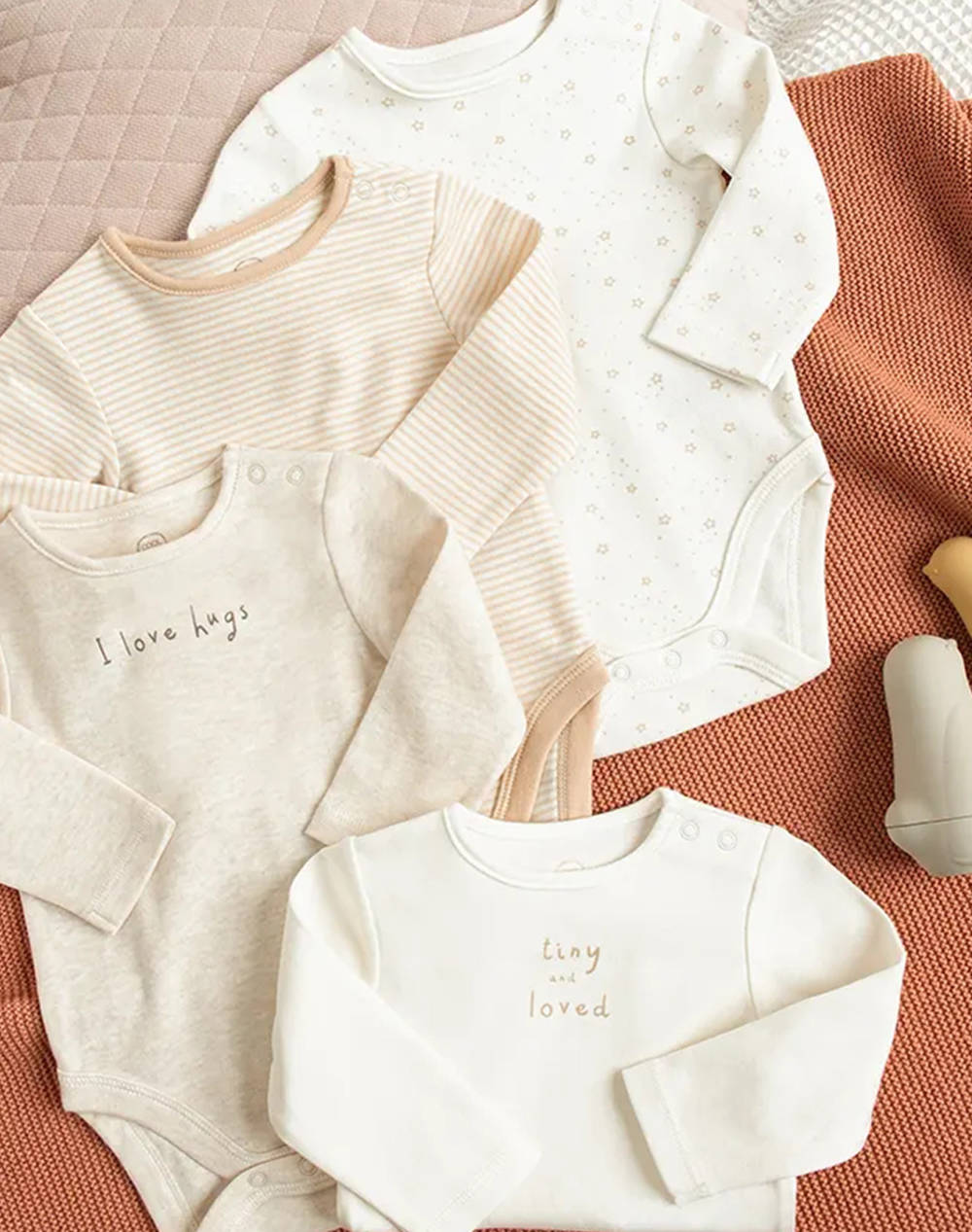Cool Club Rompers L/S 4 Pcs Girl Kids Girl Clothes Bodysuits Mixed Cotton Ccg3100526 00 Mix Female Bodysuits