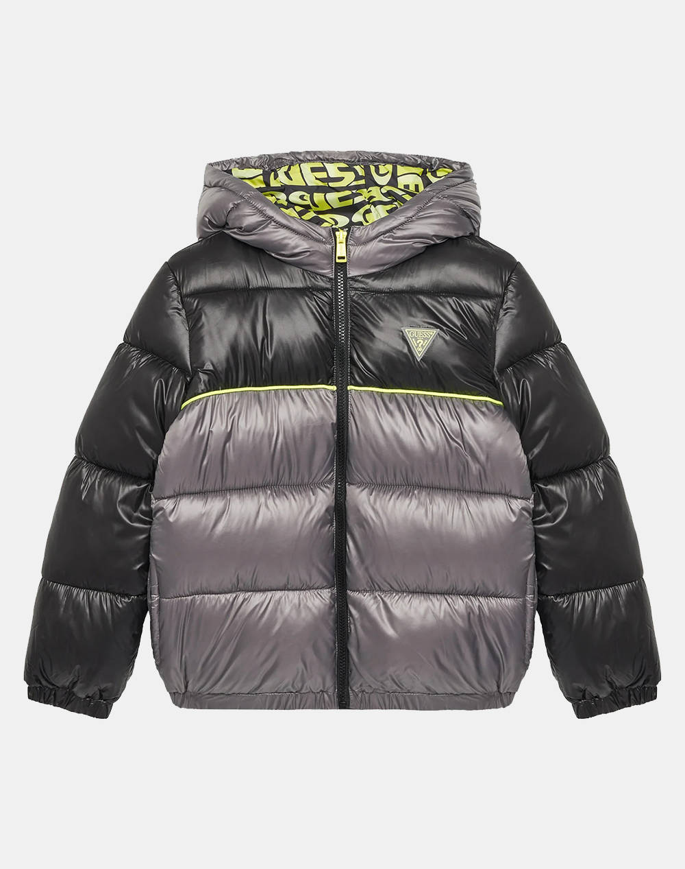 Guess Padded Hooded Ls Jacket W/Zip Boy Kids Boy Clothes Jackets Mixed Synthetic L5Yl00Wegy0 Fjb9 Male Jackets