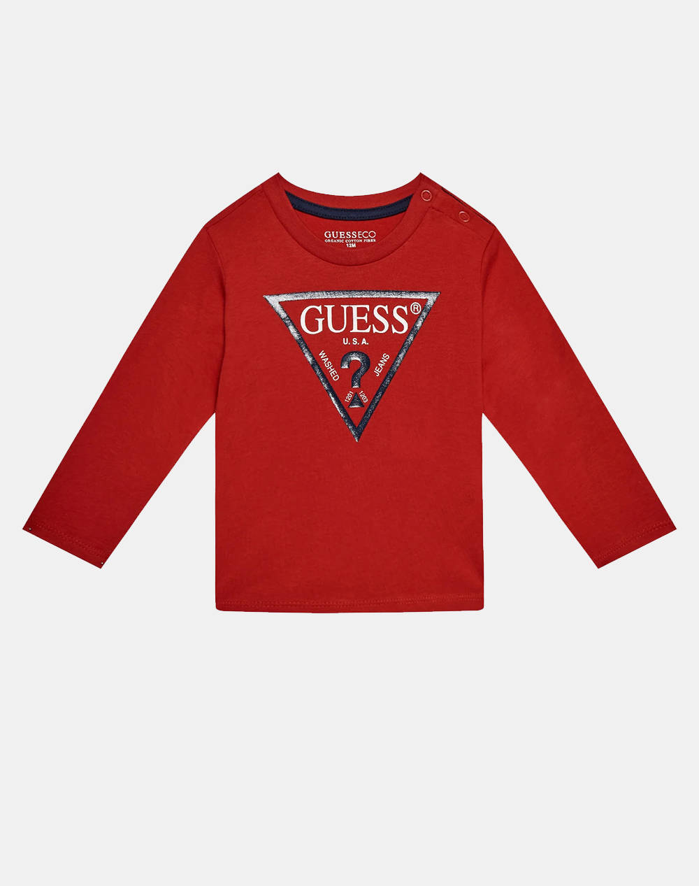 Guess Ls T Shirt_Core Bangladesh Kids Boy Kids Boy Clothes T Shirts Red Cotton N84I24K8Hm0 Rht Male T-Shirts