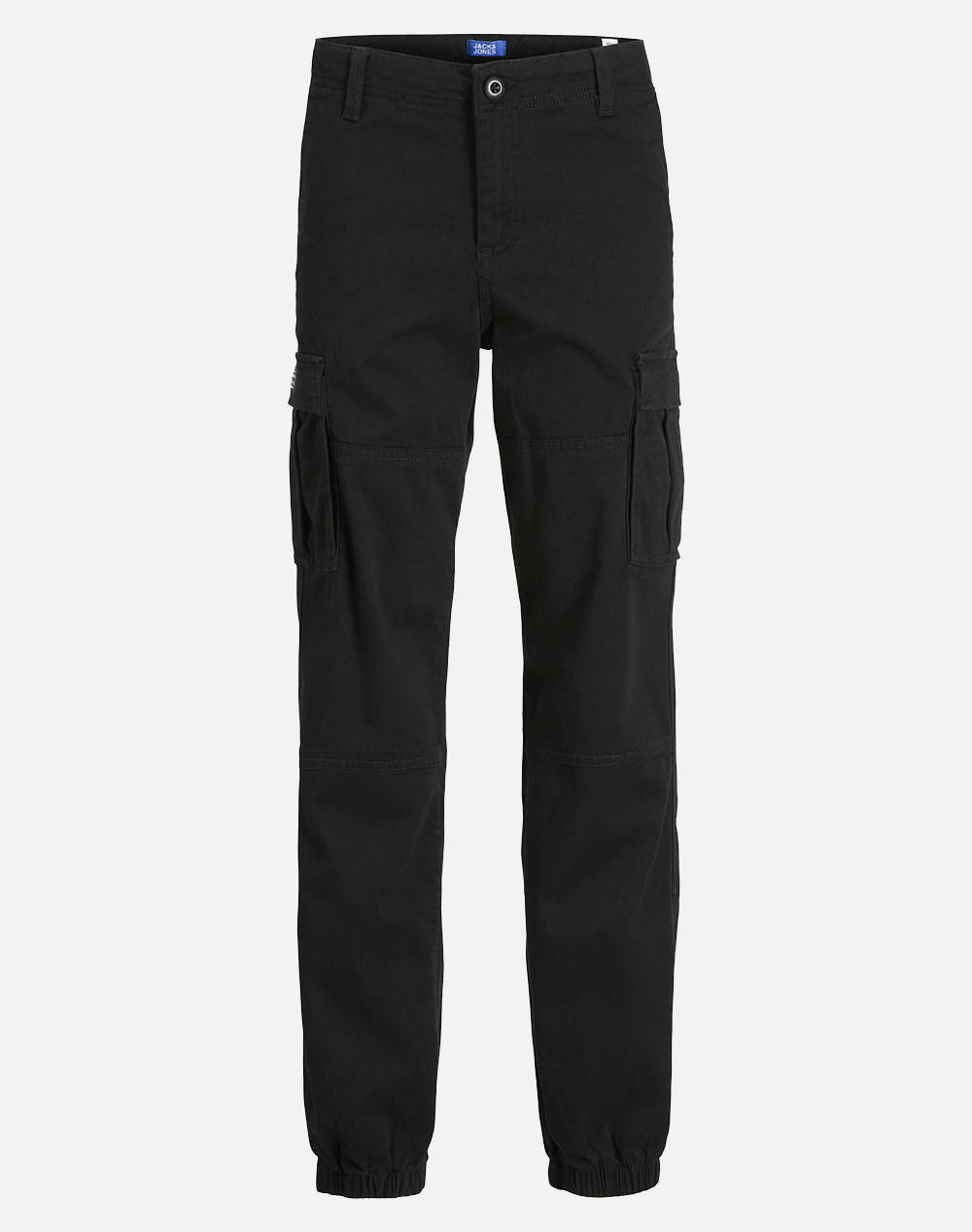 Jack&Jones Jpstkane Jjjonnie Cuffed Cargo Jnr Παιδι Αγορι Ρουχα Παντελονι Black Βαμβακι,Με Ελασταν 12268361 Black - Koolfly