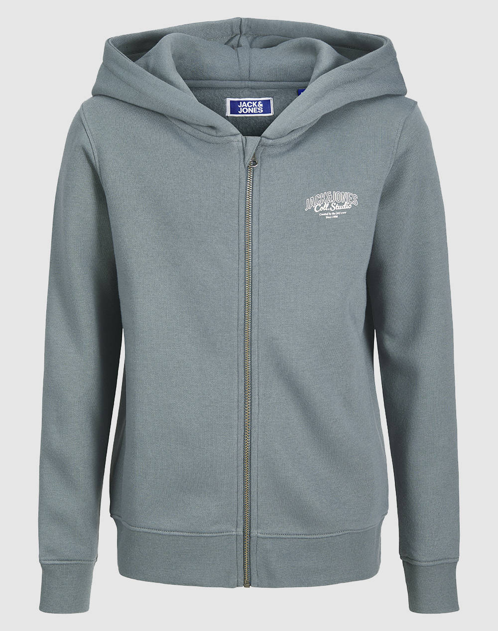 Jack&Jones Jjmakoto Sweat Zip Hood Jnr Kids Boy Clothes Cardigans Steelblue Cotton,Synthetic 12279586 Stormy Weather Male Cardigans Blue