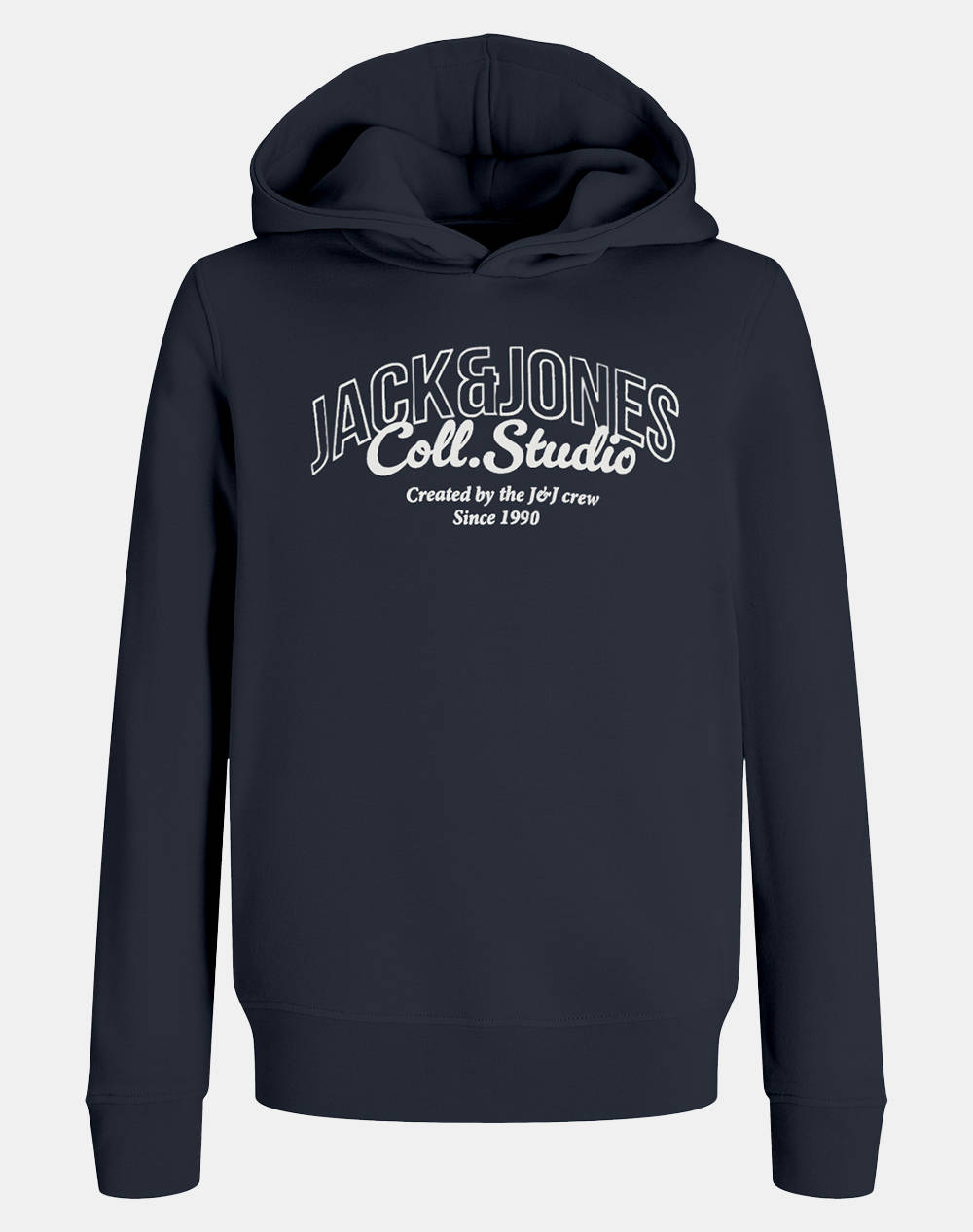 Jack&Jones Jjmakoto Sweat Hood Ub Jnr Kids Boy Clothes T Shirts Darkblue Cotton,Vinyl,Synthetic 12285646 Sky Captainbigprint Male T-Shirts Blue