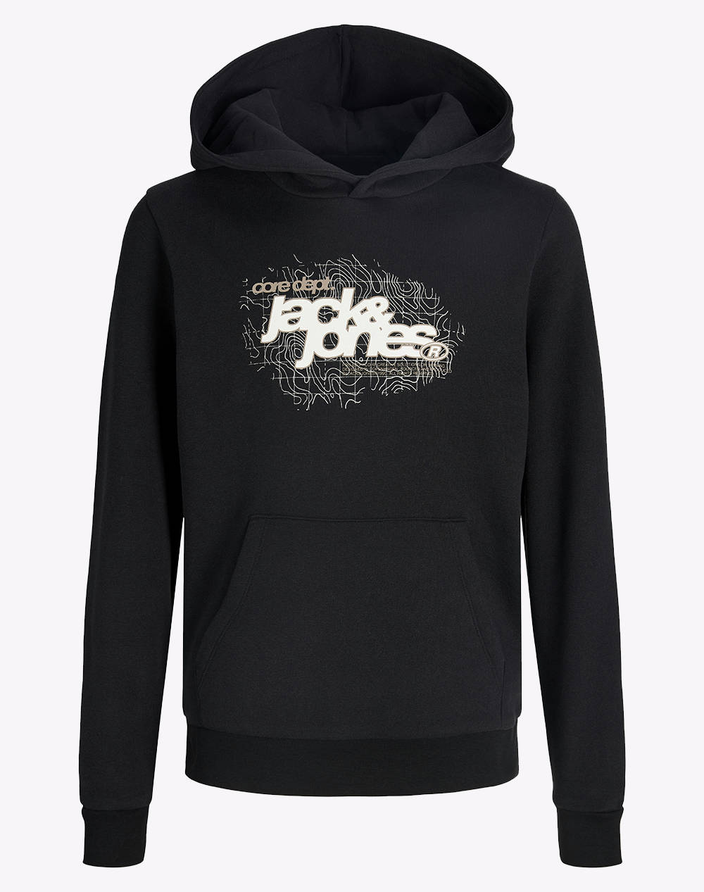 Jack&Jones Jcogrid Branding Sweat Hood Jnr Παιδι Αγορι Ρουχα Μπλουζες Black Βαμβακι,Συνθετικο 12289394 Black - Koolfly