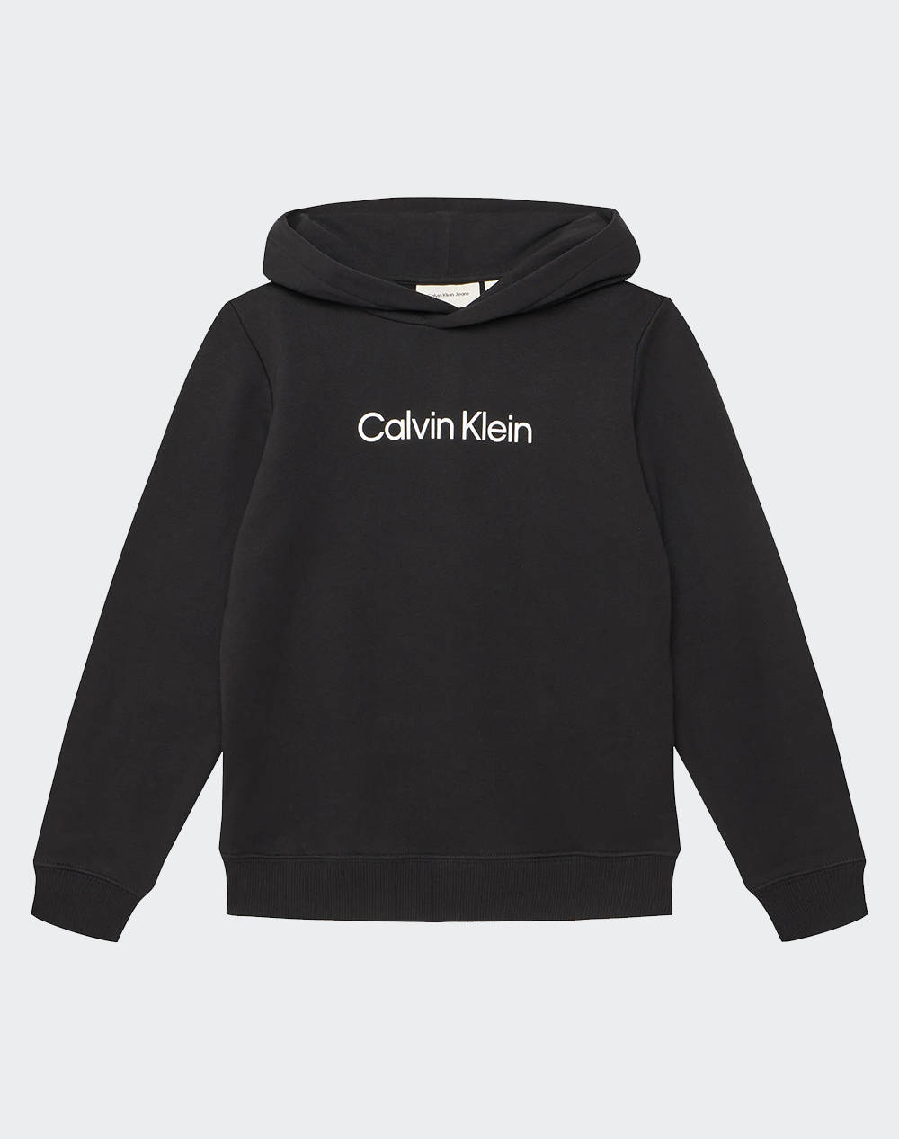 Calvin Klein Jeans Inst. Logo Reg. Terry Hoodie Kids Boy Clothes T Shirts Black Cotton Iu0Iu00679 8Y 16Y Beh Unisex T-Shirts Black