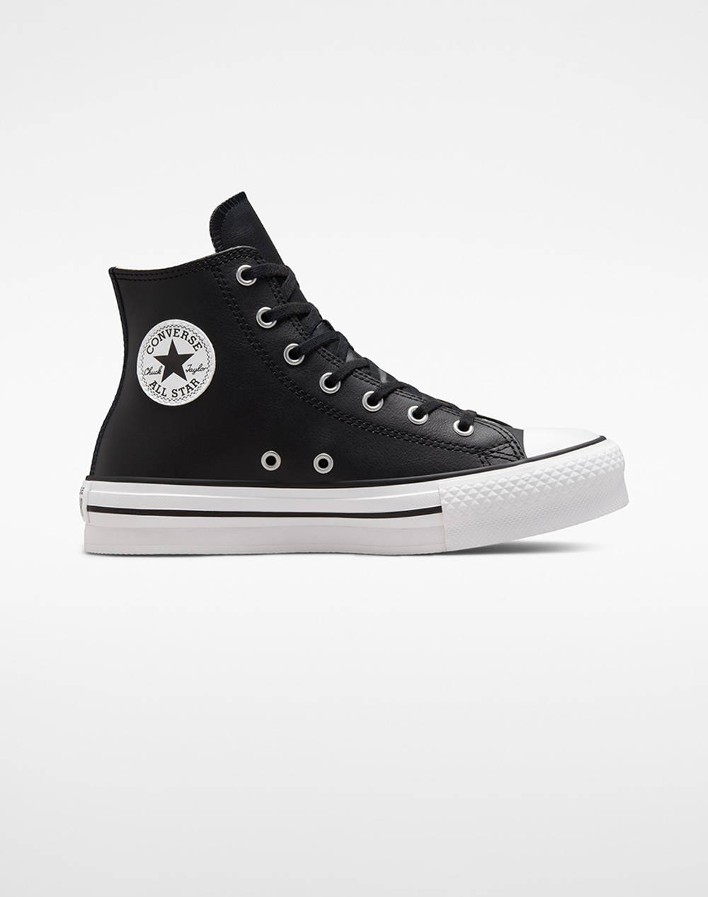 Converse Chuck Taylor All Star Eva Lift Leather Παιδι Κοριτσι Παπουτσια Sneakers Black Δερμα A02485c 001 - Koolfly